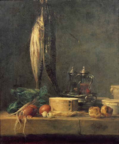 Natura morta con pesce da Jean Baptiste Simeon Chardin